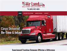 Tablet Screenshot of airlanddeliverysolutions.com